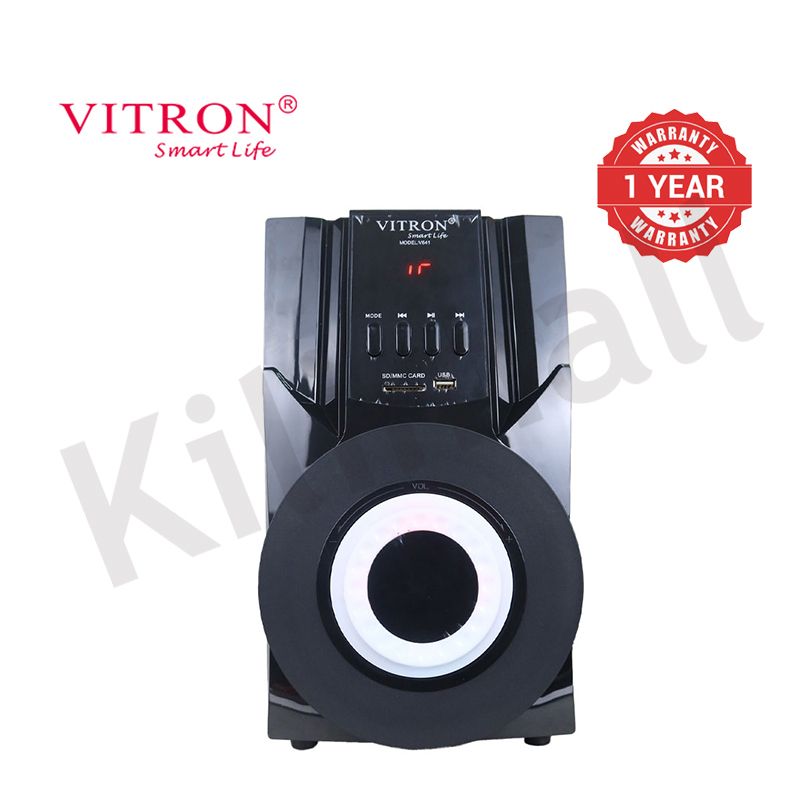 Vitron 3.1CH V641 X-Bass Home Theatre System with Remote Control BT Speaker System AC/DC Subwoofer Home Audilo System USB SD MP3 FM Radio 10000W