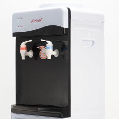 Sonar Genuine Top Loading Hot and Normal Standing Water Dispenser with Storage Cabinet Energy Saving Hot and Warm Water Dispenser 1 Year Warranty JY-001 28*28*84 cm