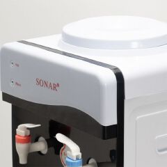 Sonar Genuine Top Loading Hot and Normal Standing Water Dispenser with Storage Cabinet Energy Saving Hot and Warm Water Dispenser 1 Year Warranty JY-001 28*28*84 cm