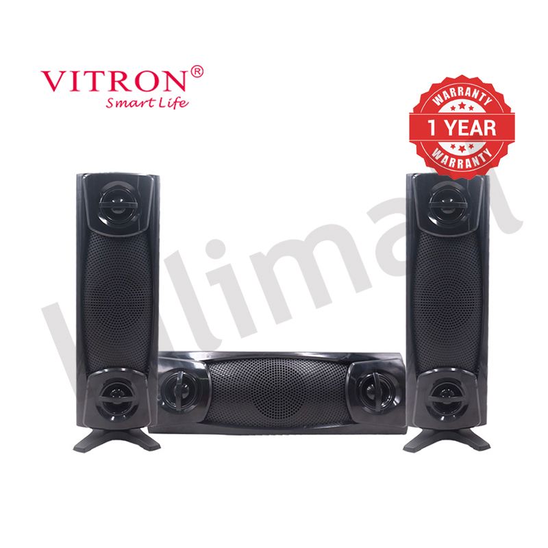 Vitron 3.1CH V642 X-Bass Home Theatre System with Remote Control Bluetooth Woofer Speaker System Subwoofer Home Audilo System USB SD MP3 FM Radio 10000W