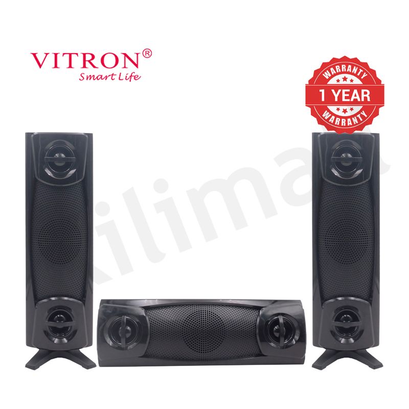 Vitron 3.1CH V645 X-Bass Home Theatre System AC/DC Bluetooth Woofer Speaker System Subwoofer Home Audilo System USB SD MP3 FM Radio 10000W