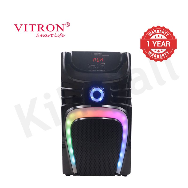 Vitron 3.1CH X-Bass Speaker System AC/DC Subwoofer Bluetooth Woofer Home Theatre System with Remote Control 10000W MP3 Player FM USB SD V838H [3 Speakers in Total]