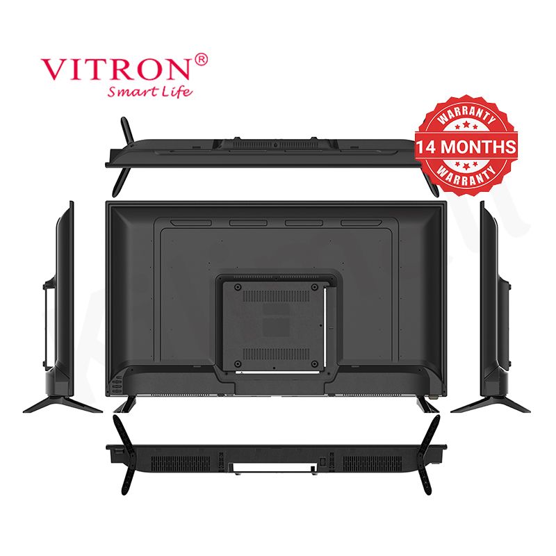 Vitron 40 Inch Smart TV HTC4068S Android 11 Smart LED HD Television Youtube Netflix AC Input USB HDMI Multifunctional Frameless TV DVB-T2 1G+8G