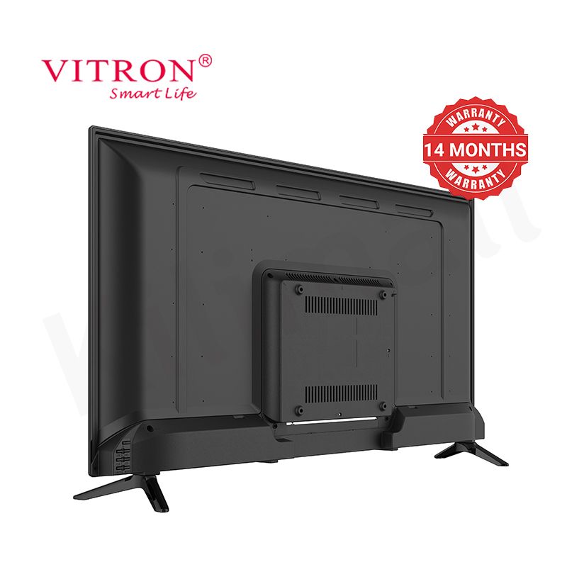 Vitron 40 Inch Smart TV HTC4068S Android 11 Smart LED HD Television Youtube Netflix AC Input USB HDMI Multifunctional Frameless TV DVB-T2 1G+8G