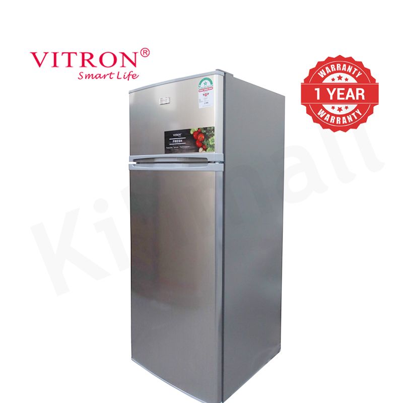 Vitron 166L Double Doors Fridge VDR170DS Energy Saving Freezer Household Applicances Refrigerator with LED Light