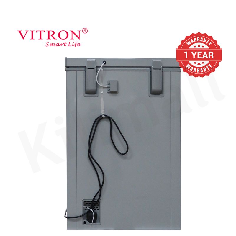 Vitron 97L Chest Freezer VDF99SG Single Flip-Up Lid Defrost Drain Freezer Energy Saving Freezer Refrigerator Fast Cooling