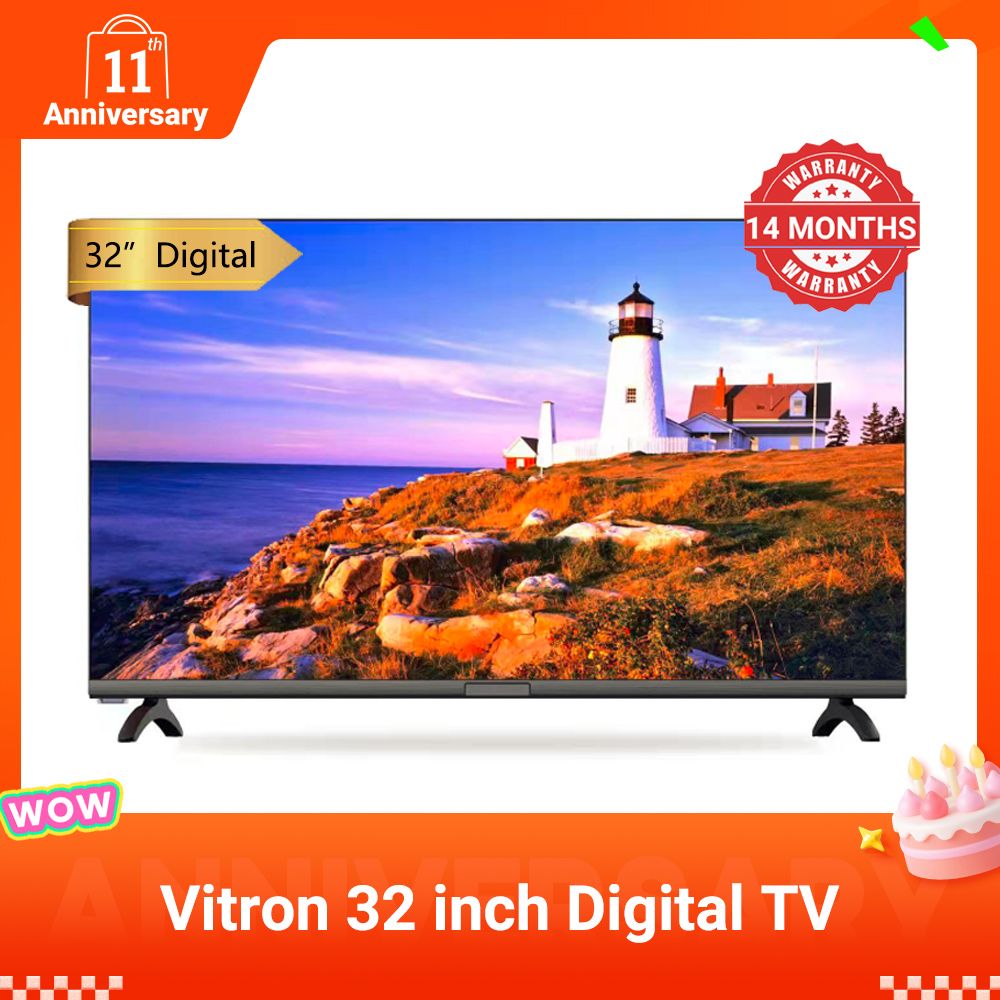 Vitron 32 inch Frameless Television HTC 3218 LED Digital TV DVBT2 1G+8G