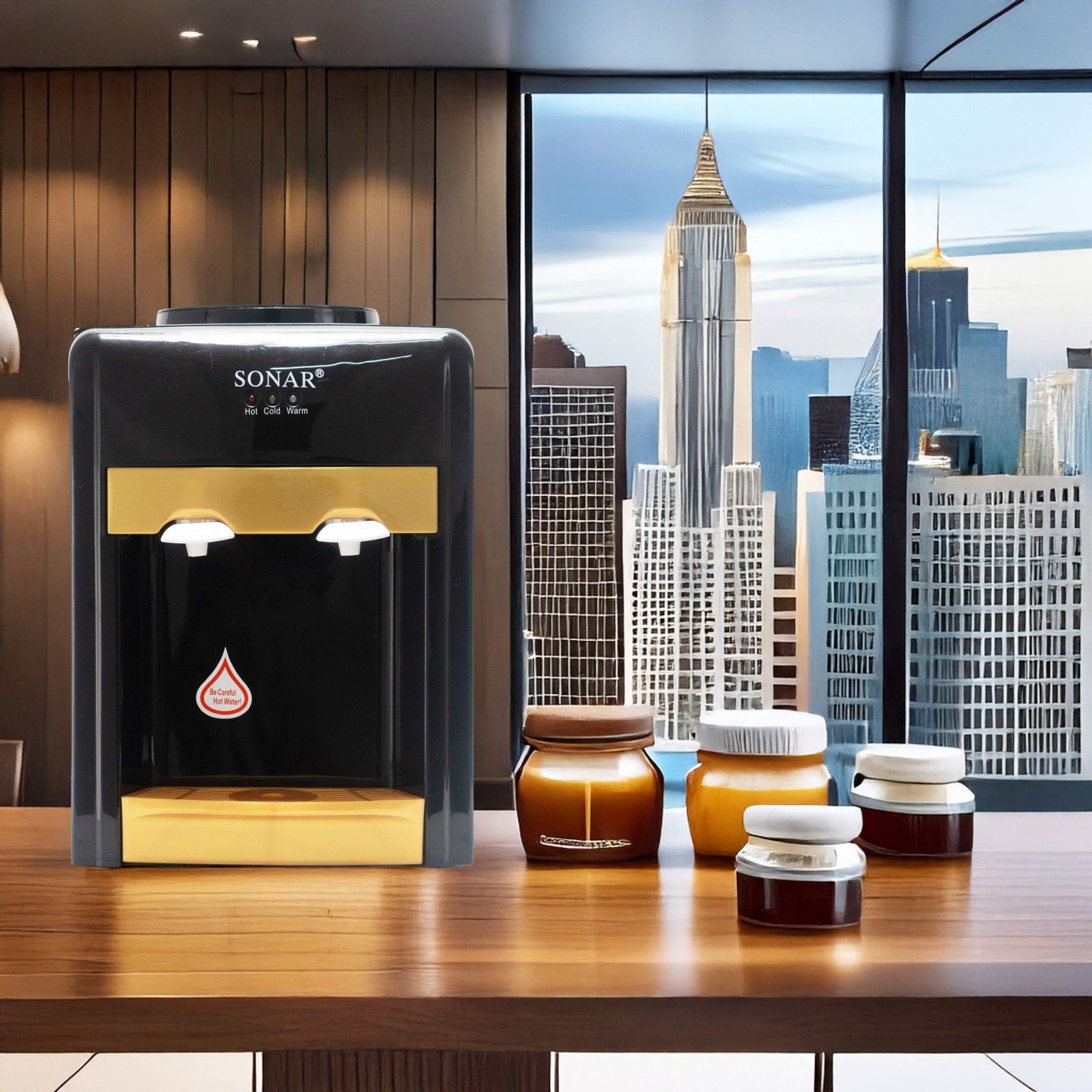 Sonar Top Loading Table Top Hot & Cold & Normal Water Dispenser Freestanding Water Cooler SR-C5