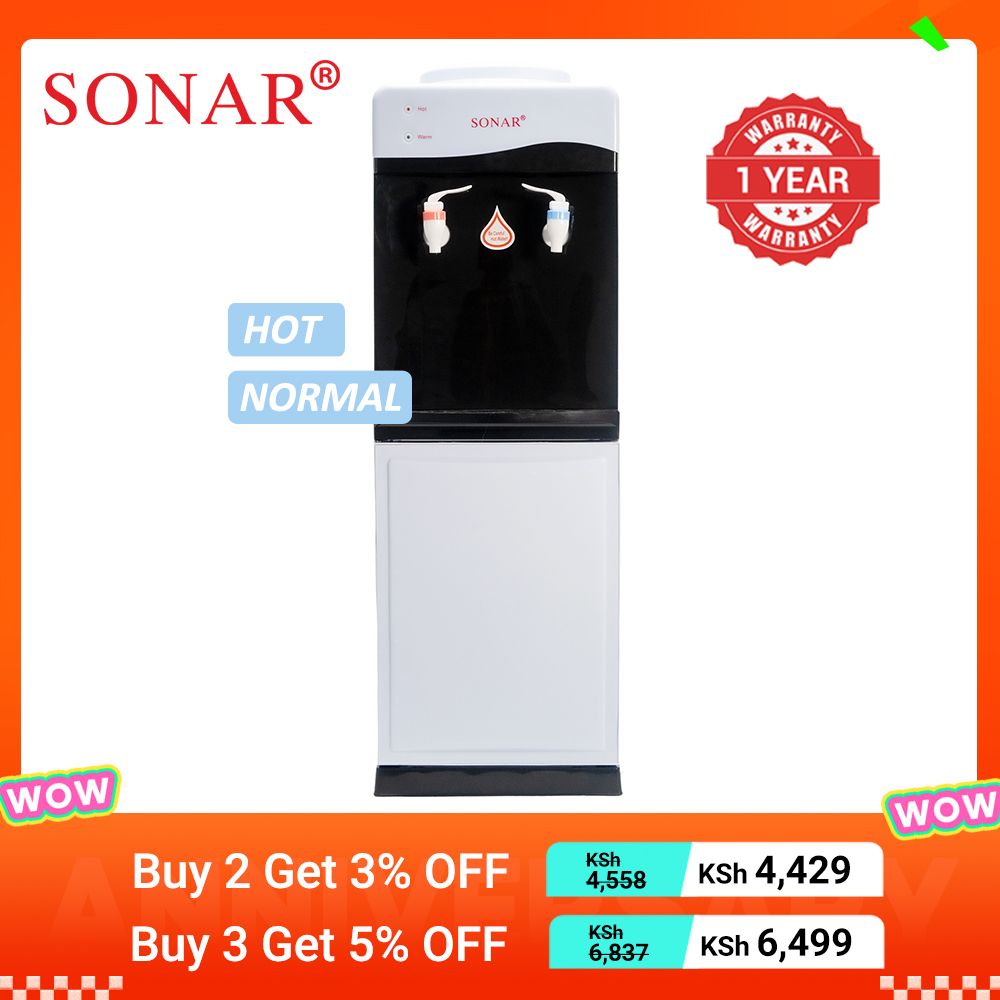 【2PCS/3PCS】Sonar Top Loading Hot and Normal Standing Water Dispenser with Storage Cabinet for Business and Home Energy Saving Household Appliance JY-001 28*28*84 cm