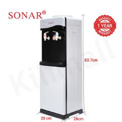 Sonar Genuine Top Loading Hot and Normal Standing Water Dispenser with Storage Cabinet Energy Saving Hot and Warm Water Dispenser 1 Year Warranty JY-001 28*28*84 cm