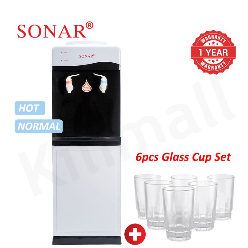 【Exclusive Offer】Sonar Top Loading Hot and Normal Standing Water Dispenser with Storage Cabinet for Business and Home Energy Saving Household Appliance JY-001 28*28*84 cm