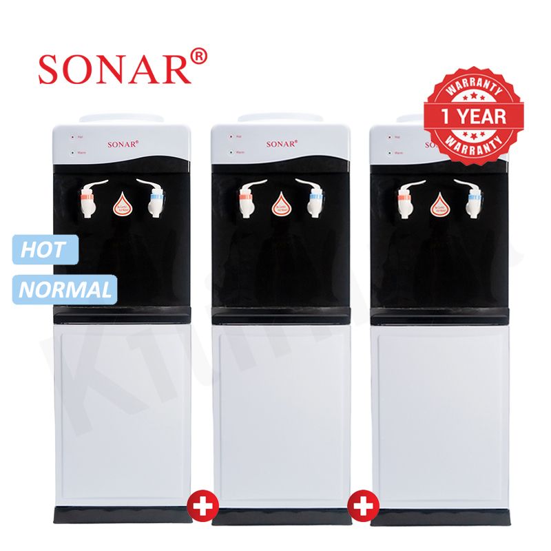 【2PCS/3PCS】Sonar Top Loading Hot and Normal Standing Water Dispenser with Storage Cabinet for Business and Home Energy Saving Household Appliance JY-001 28*28*84 cm