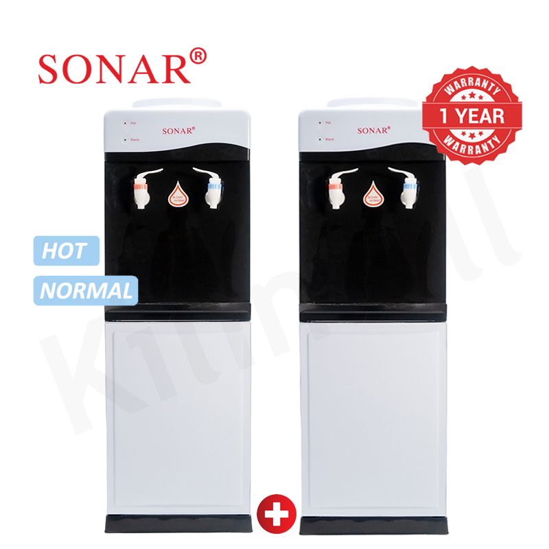 【Exclusive Offer】Sonar Top Loading Hot and Normal Standing Water Dispenser with Storage Cabinet for Business and Home Energy Saving Household Appliance JY-001 28*28*84 cm