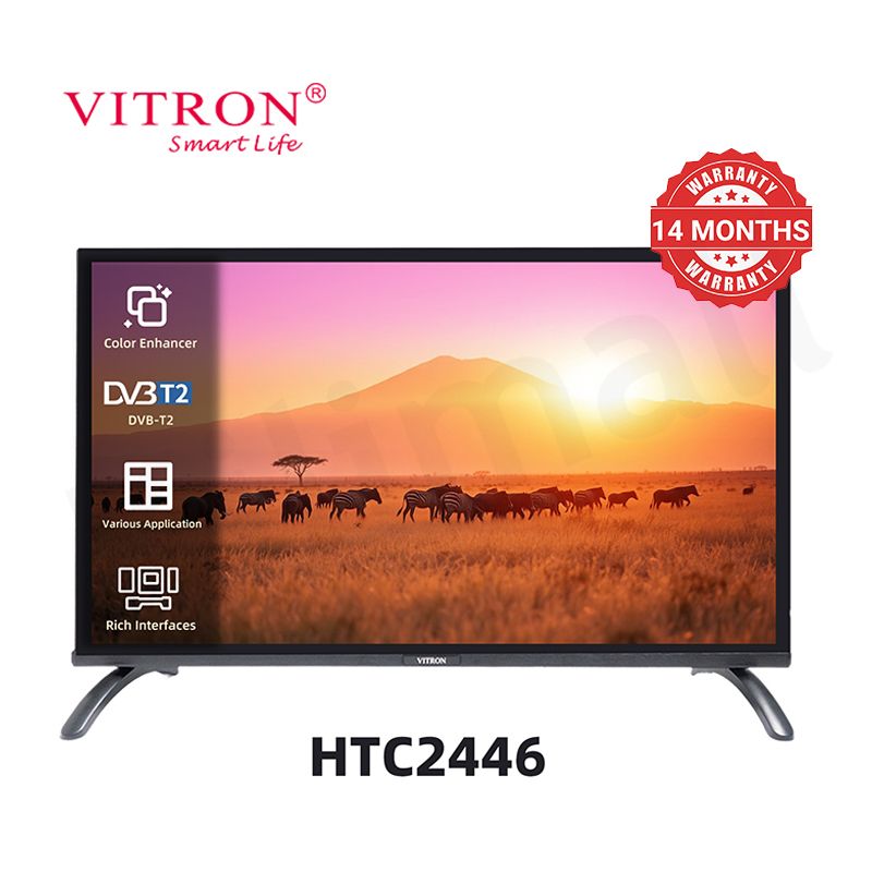 Vitron 24 inch Digital TV HD LED TV AC/DC DVB-T2 V2446D