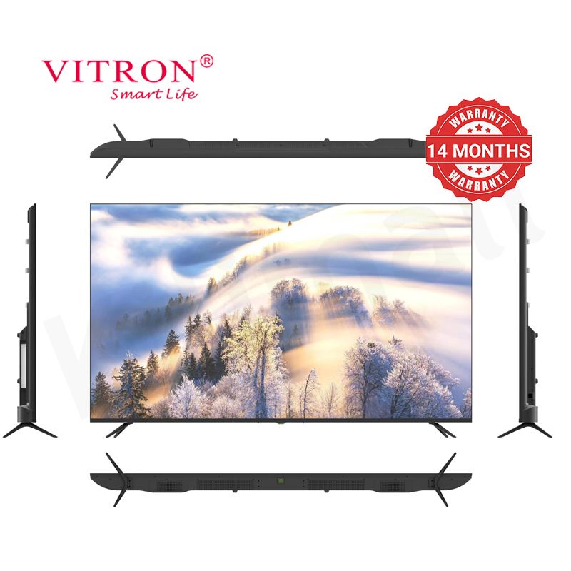 Vitron 75 inch Smart TV 4K UHD TV WebOS LED TV Bluetooth Frameless Television 2G+8G DVB-T2 HTC 7588USWO