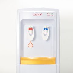 Sonar Top Loading Hot and Cold Water Dispenser Durable Standing Water Cooler Push Taps for Home Business Office 1 Year Warranty SR-A5C