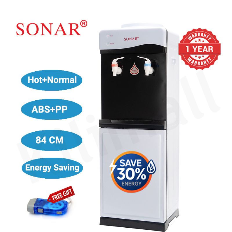 【Exclusive Offer】Sonar Top Loading Hot and Normal Standing Water Dispenser with Storage Cabinet for Business and Home Energy Saving Household Appliance JY-001 28*28*84 cm