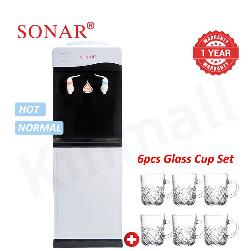 【Exclusive Offer】Sonar Top Loading Hot and Normal Standing Water Dispenser with Storage Cabinet for Business and Home Energy Saving Household Appliance JY-001 28*28*84 cm