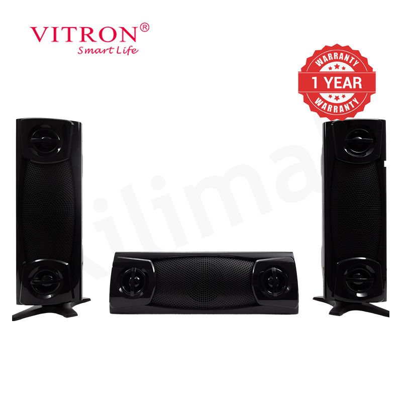 Vitron 3.1CH X-Bass Home Theatre System AC/DC Bluetooth Woofer Speaker System Subwoofer Home Audilo System USB SD MP3 FM Radio 10000W V610