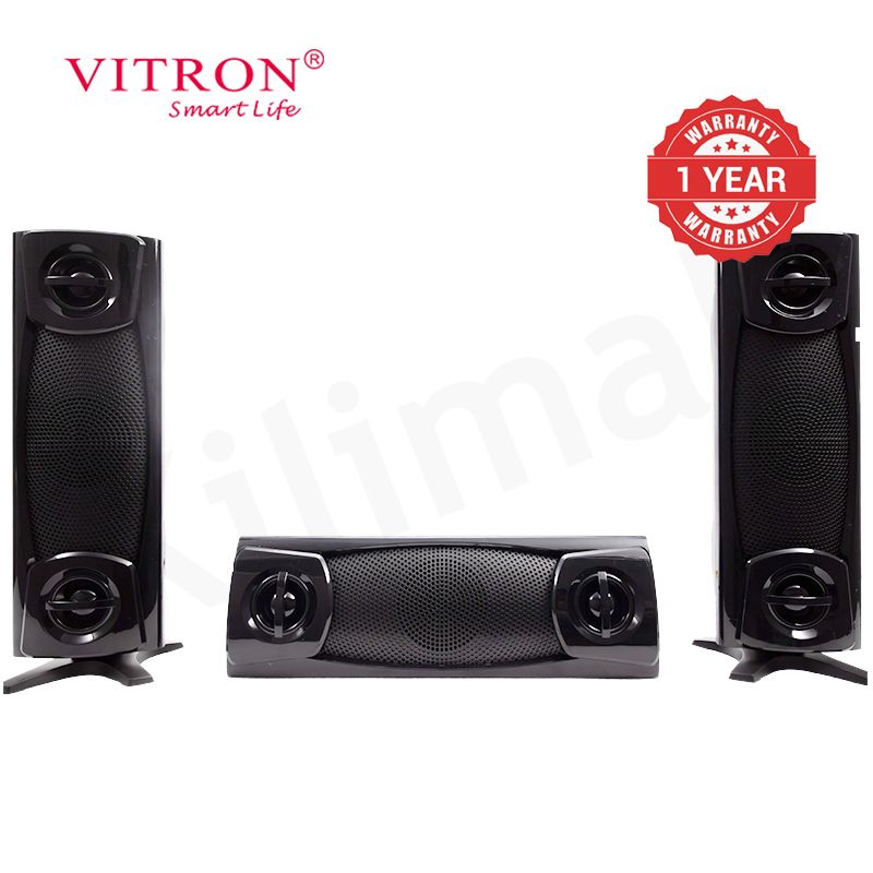 Vitron 3.1CH X-Bass Home Theatre System AC/DC Bluetooth Woofer Speaker System Subwoofer Home Audio System USB SD MP3 FM Radio 10000W V612