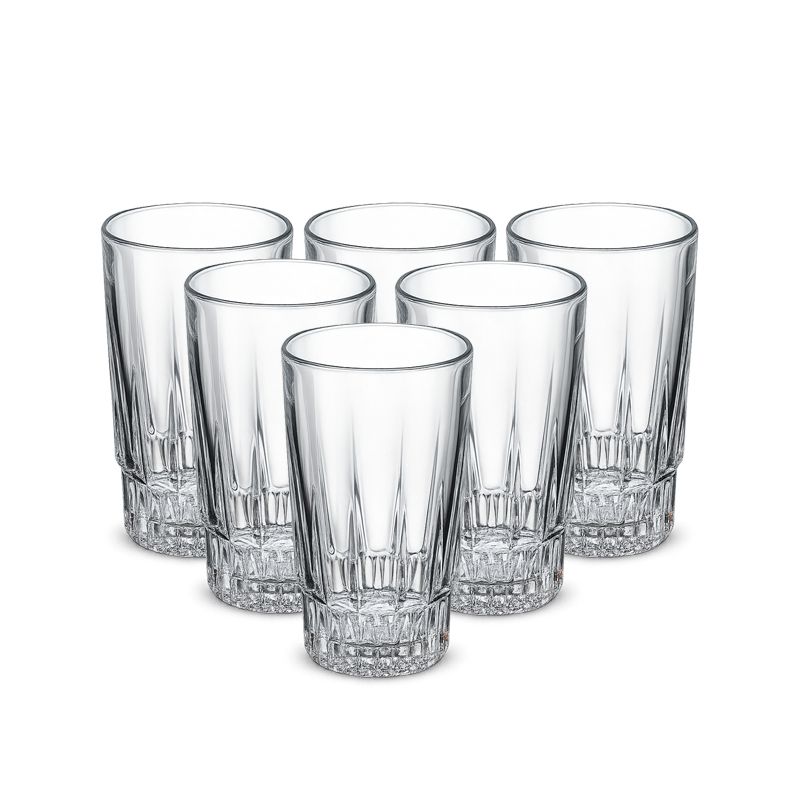 6pcs 240ML Milk Juicer Tea Glass Cups Set G10709