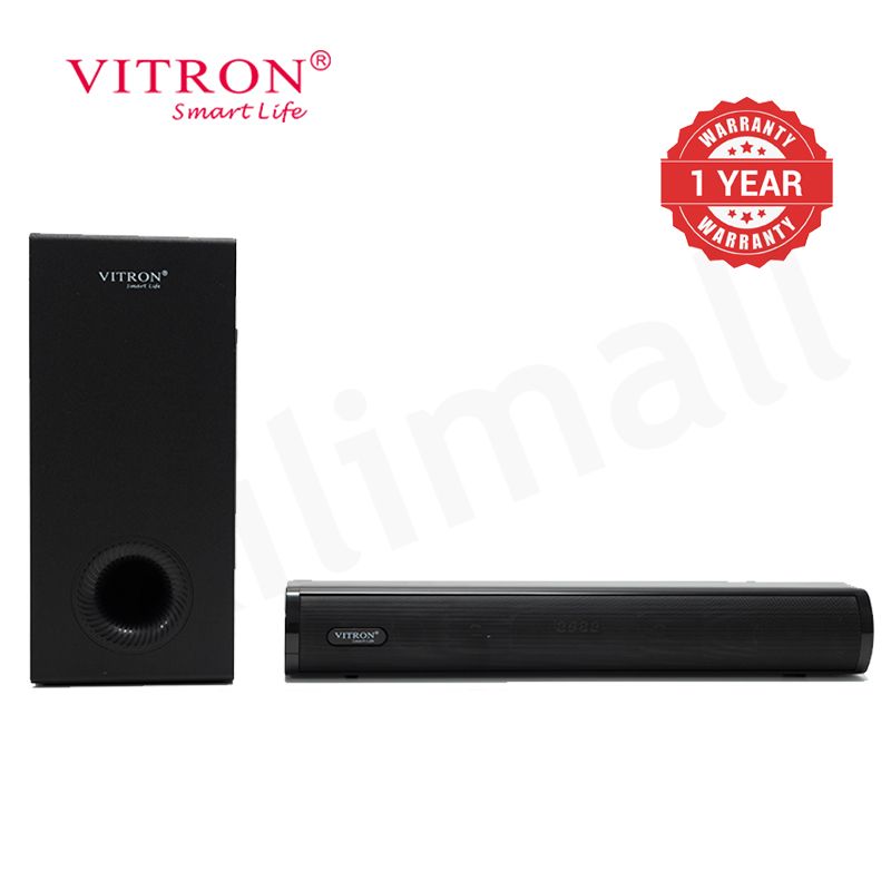 Vitron 6000W 2.1CH V54SB Wired Soundbar System with AUX USB Bluetooth Speaker System Home Audio Rich Bass