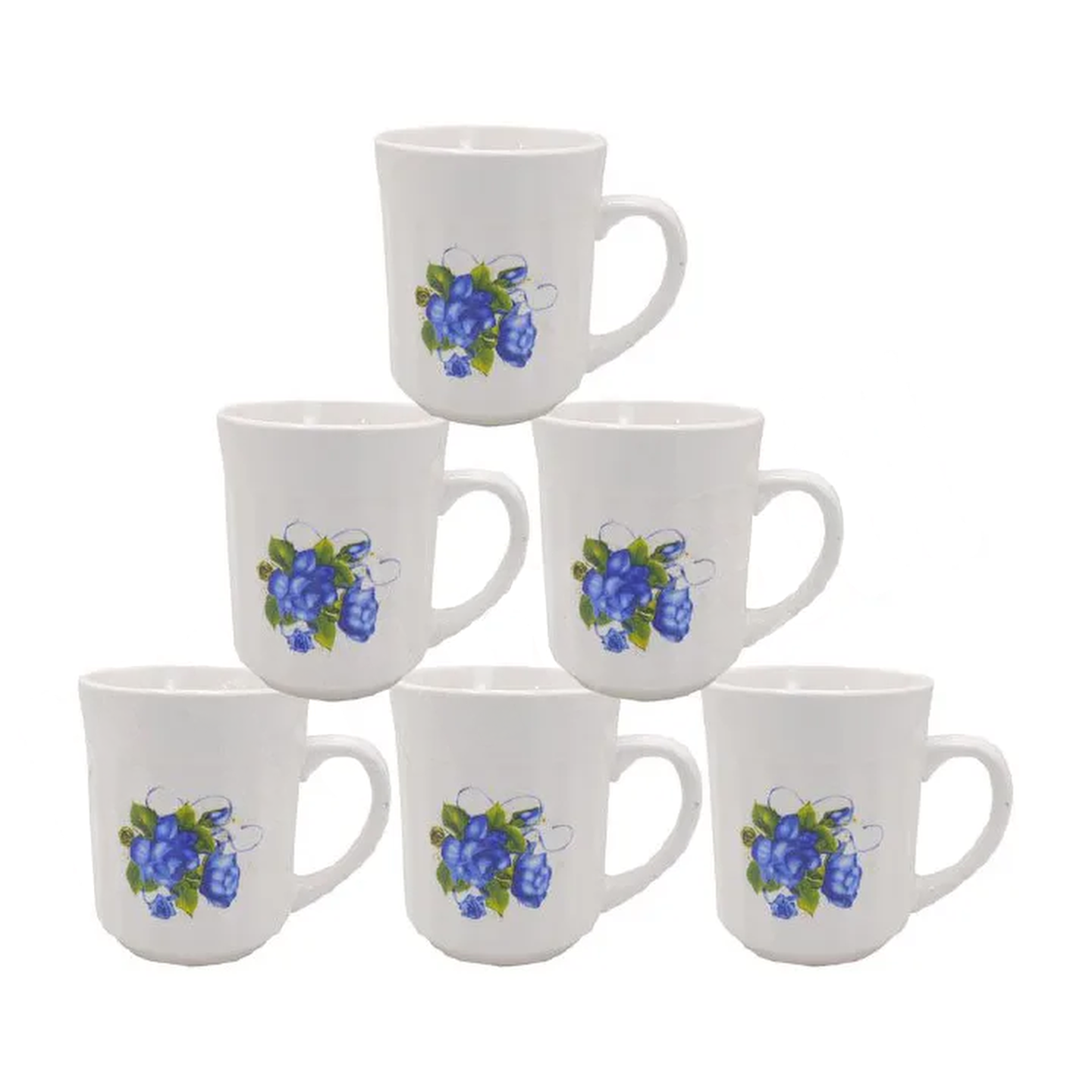 6pcs 270ML High Quality Big Porcelain Tea Milk Coffee Ceramic Cups Mug Set