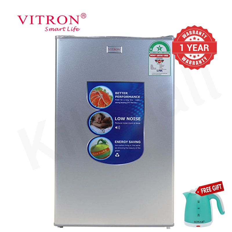 Vitron 90L Single Door Refrigerator VDR90SS/VDR90SG Enerygy Saving Fridge
