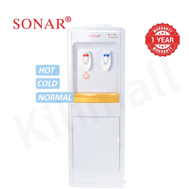 Sonar Top Loading Hot and Cold Water Dispenser Durable Standing Water Cooler Push Taps for Home Business Office 1 Year Warranty SR-A5C