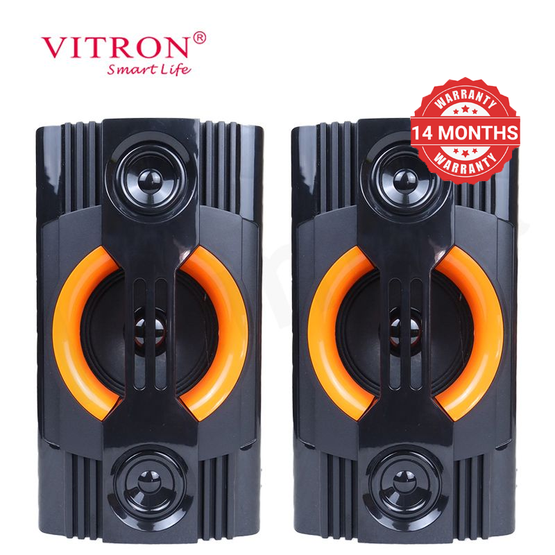 Vitron 2.1CH X-Bass Multimedia AC/DC Subwoofer Home Theater System with Remote Control Speaker System BT/USB/MP3 Bluetooth Woofer Home Audio System 10000W PMPO V5201