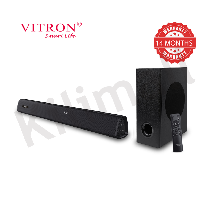 Vitron 6000W 2.1CH Woofer Speaker System Wired Soundbar System Home Audio with AUX USB Bluetooth Rich Bass V51SB