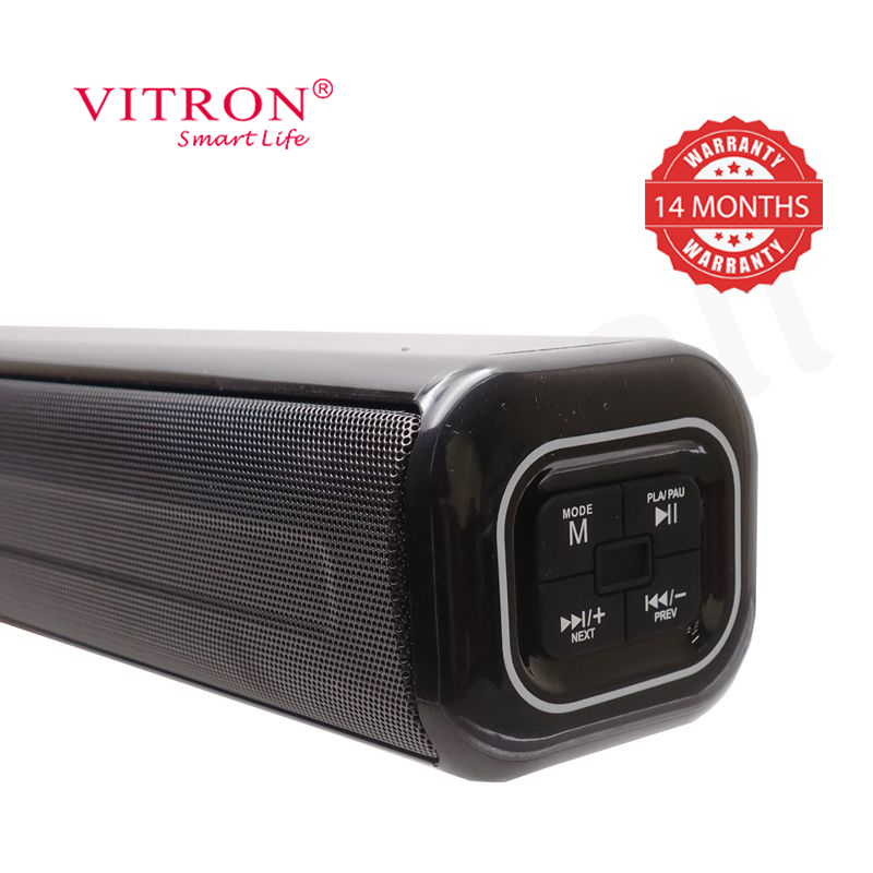 Vitron 2.1CH V52SB Wired Soundbar System with AUX USB Bluetooth Speaker System Home Audio Rich Bass 8000W