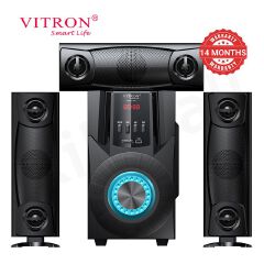 Vitron 3.1CH V641 X-Bass Home Theatre System with Remote Control BT Speaker System AC/DC Subwoofer Home Audilo System USB SD MP3 FM Radio 10000W