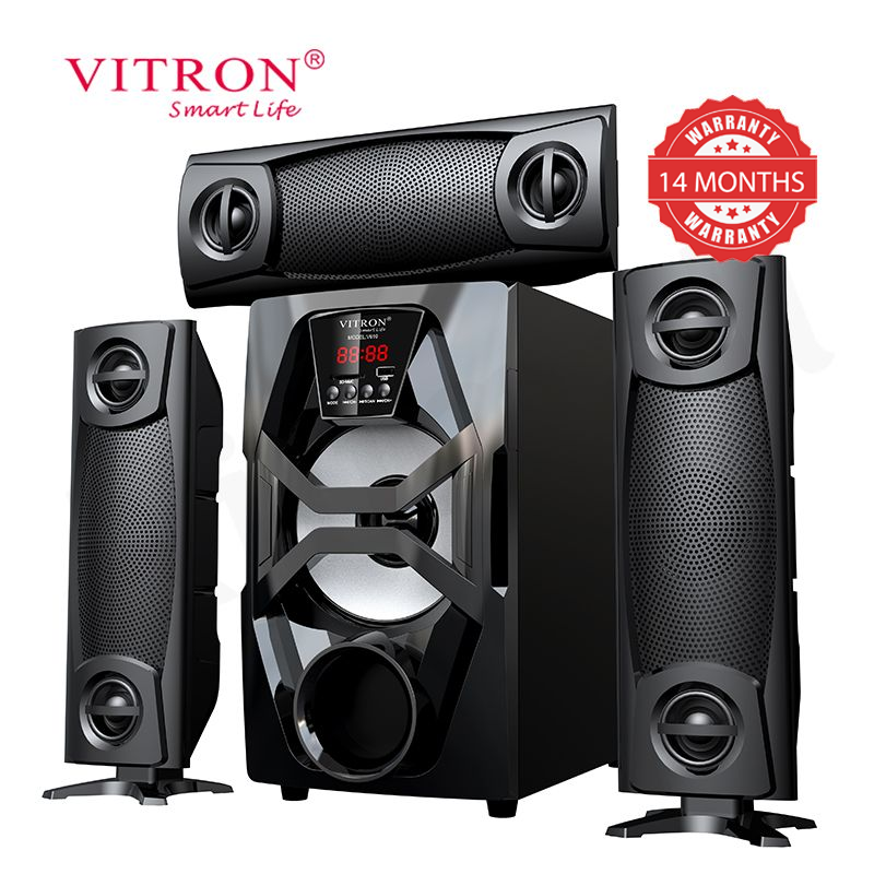 Vitron 3.1CH X-Bass Home Theatre System AC/DC Bluetooth Woofer Speaker System Subwoofer Home Audilo System USB SD MP3 FM Radio 10000W V610