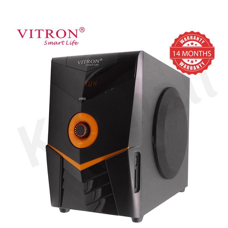 Vitron 2.1CH Multimedia Bluetooth Woofer Home Audio System Speaker System AC/DC Subwoofer 5000W with Remote Control V403