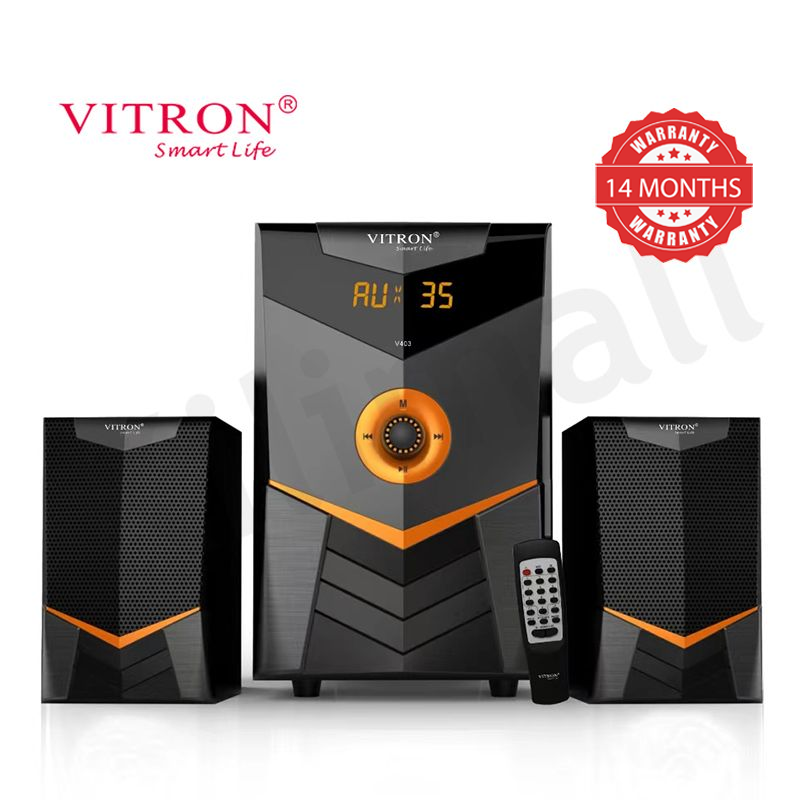 Vitron 2.1CH Multimedia Bluetooth Woofer Home Audio System Speaker System AC/DC Subwoofer 5000W with Remote Control V403