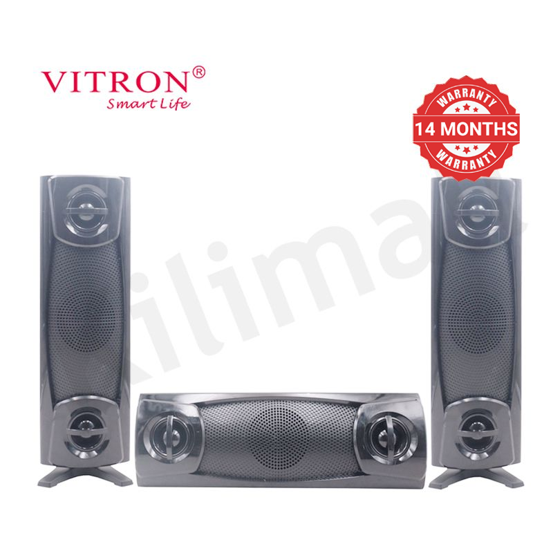 Vitron 3.1CH V646 X-Bass Home Theatre System AC/DC Bluetooth Woofer Speaker System Subwoofer Home Audilo System USB SD MP3 FM Radio 10000W