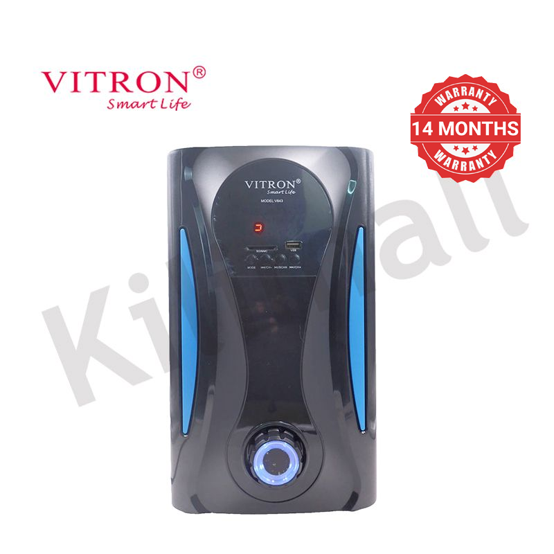 Vitron 3.1CH X-Bass Home Theatre System with Remote Control V643 Bluetooth Woofer Speaker System Subwoofer Home Audilo System USB SD MP3 FM Radio 10000W