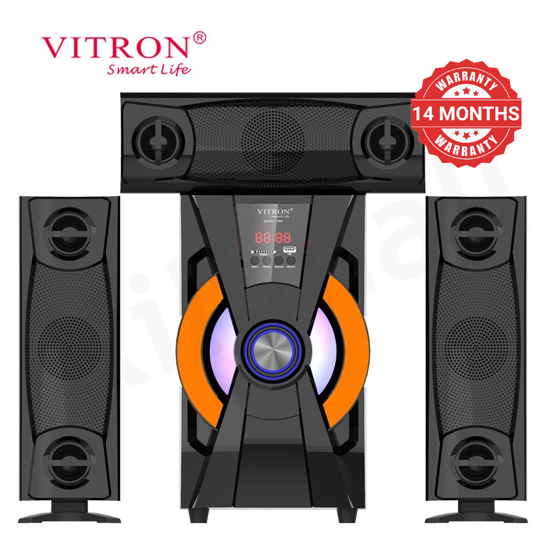Vitron 3.1CH V642 X-Bass Home Theatre System with Remote Control Bluetooth Woofer Speaker System Subwoofer Home Audilo System USB SD MP3 FM Radio 10000W