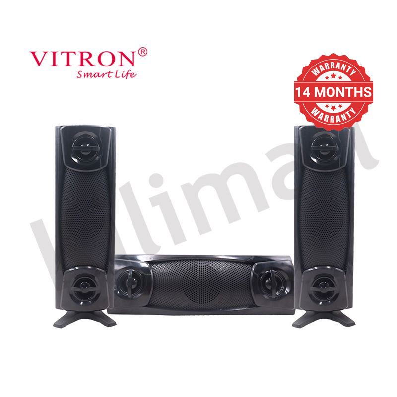 Vitron 3.1CH V642 X-Bass Home Theatre System with Remote Control Bluetooth Woofer Speaker System Subwoofer Home Audilo System USB SD MP3 FM Radio 10000W