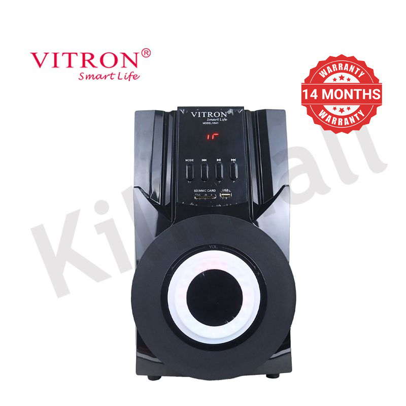 Vitron 3.1CH V641 X-Bass Home Theatre System with Remote Control BT Speaker System AC/DC Subwoofer Home Audilo System USB SD MP3 FM Radio 10000W