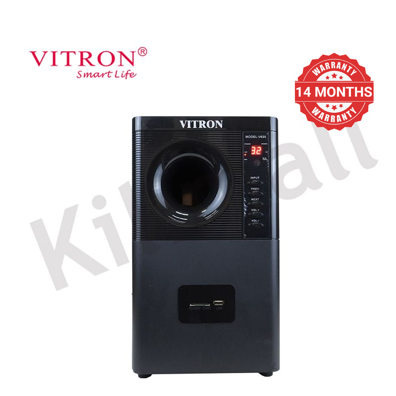 Vitron 3.1CH Multimedia X-Bass Speaker System Home Theatre System AC/DC Subwoofer Bluetooth Woofer USB/SD/FM Home Audio System with Remote Control V635