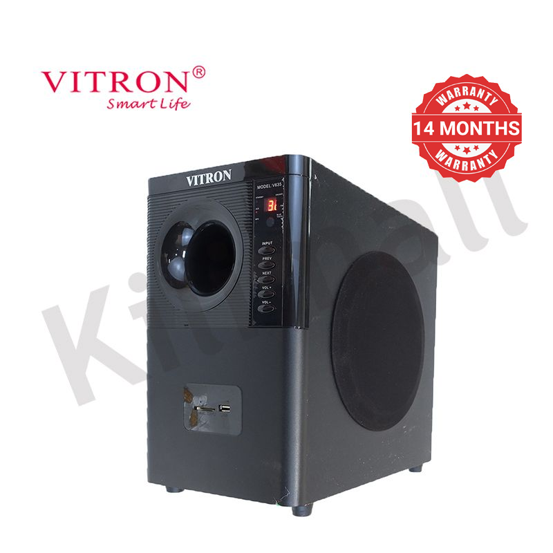 Vitron 3.1CH Multimedia X-Bass Speaker System Home Theatre System AC/DC Subwoofer Bluetooth Woofer USB/SD/FM Home Audio System with Remote Control V635