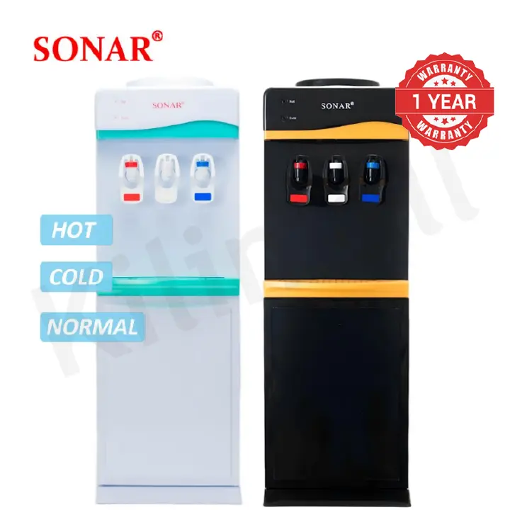 Sonar Top Loading Hot & Cold & Normal Water Dispenser Freestanding Water Cooler with Push Tap SR-A7C/SR-B7C
