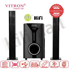 Vitron 9000W Bluetooth Soundbar 2.1CH Multimedia Woofer Speaker System V527 Subwoofer BT/USB/SD/FM Subwoofer Home Audilo System Soundbar with Remote Control