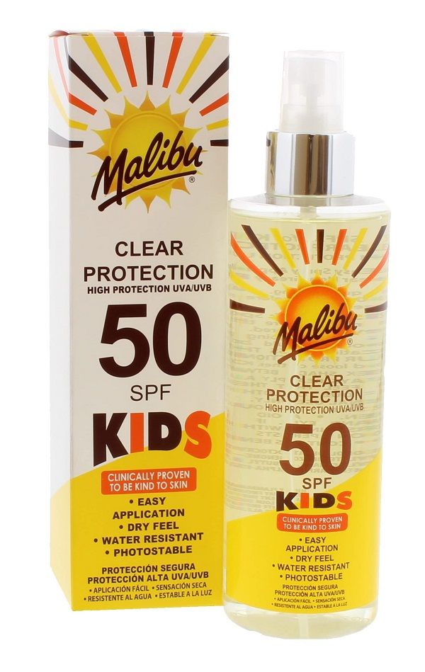 Malibu SPF 50 Kids Clear Protect Spray 250ML