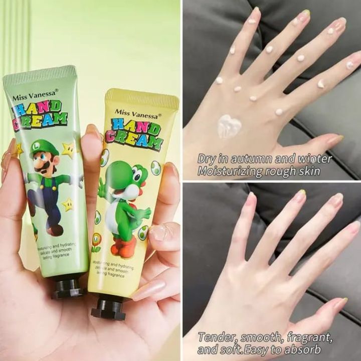 5 PCS/Set Hand Cream Moisturizing Nourish Hand Care Hand Lotion Moisturize Smoothening Softening Hands Hydration Moisturizing Skin Care Creams for Dry Cracked Hands Cartoon Characters - Miss Vanessa
