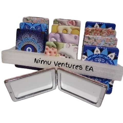 Compact Mirror Folding Small Stylish Cosmetics Makeup Mirror Travel Portable Pocket Cosmetic Touch-up Mirror For Women Girl Gift handheld