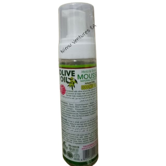 ROUSHUN Mousse Curl Shaping Control Frizz Foam Wrap Set Mousse Define Restore Bounce Curls No Frizz Restore Wig Curls Hold & Shine - with Olive Oil Coconut Oil