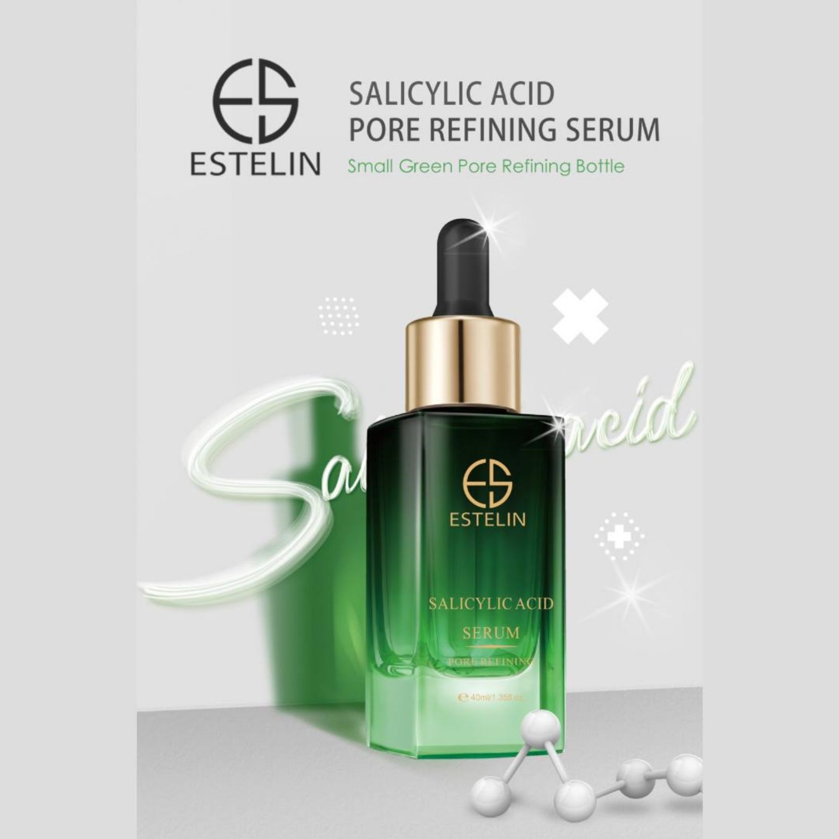 Estelin Salicylic Acid Serum Pore Refining Tighten and refine Balance Oil Secretion Better Skin Texture